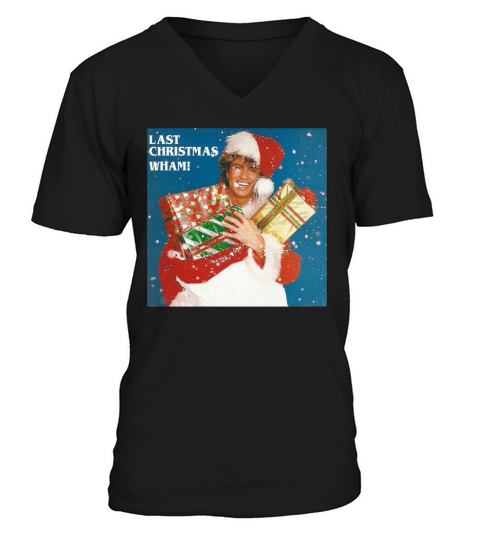 George Michael Last Christmas Wham Shirt - Unisex Long Sleeve V-Neck T-shirt