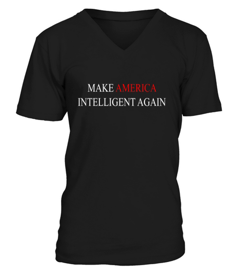 Make America Intelligent again 2020 shirt V-Neck T-shirt