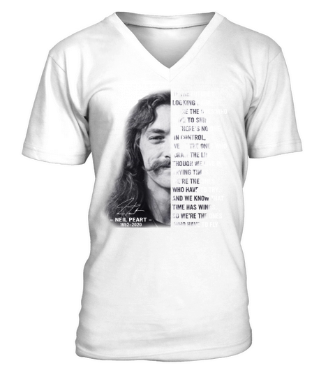 Neil Peart 1952 2020 signature Rush Everyday Glory Lyrics shirt V-Neck T-shirt