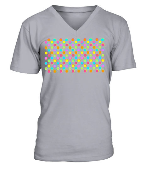 Neon Bubbles - Horizontal V-Neck T-shirt