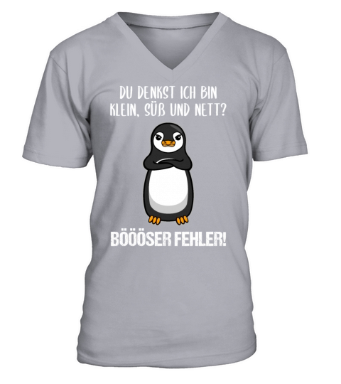 Penguin Small Sweet Nice Funny Quote Gift V-Neck T-shirt