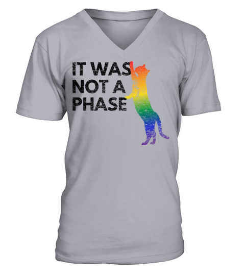 Pride Month - LGBTQ - rainbow cat V-Neck T-shirt