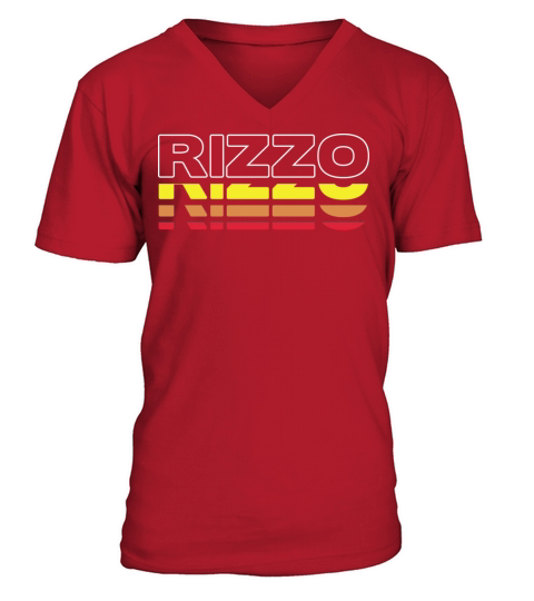 Rizzo First Name Funny Vintage Sunset Rizzo V-Neck T-shirt