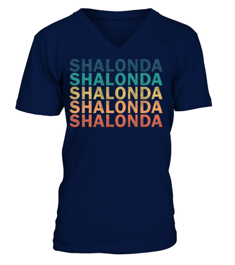 Shalonda Name T Shirt - Shalonda Vintage Retro Nam V-Neck T-shirt