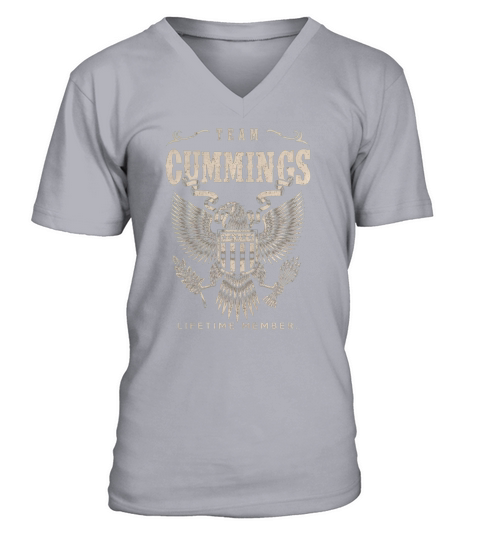 Team CUMMINGS Lifetime Member V-Neck T-shirt