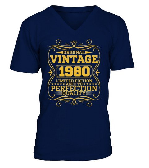 Vintage 1980 Original Limited Edition V-Neck T-shirt