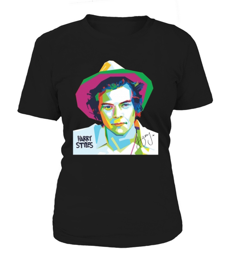 Colorful Harry Styles art autographed shirt Women's T-Shirt