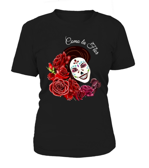 Funny Vintage Style Tshirt for Como la Flor - Selena Quintanilla Day of the Dead Sugar Skull----EEUHFBF Women's T-Shirt