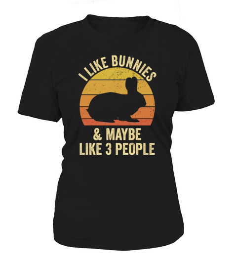 Like Bunnies And Maybe Like 3 People Funny Rabbit Women's T-Shirt