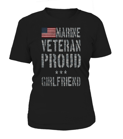 marine veteran proud girlfriend Women's T-Shirt