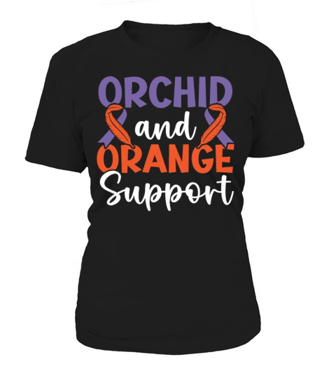 Orchid And Orange Support Skin Disease Psoriasis Women's T-Shirt