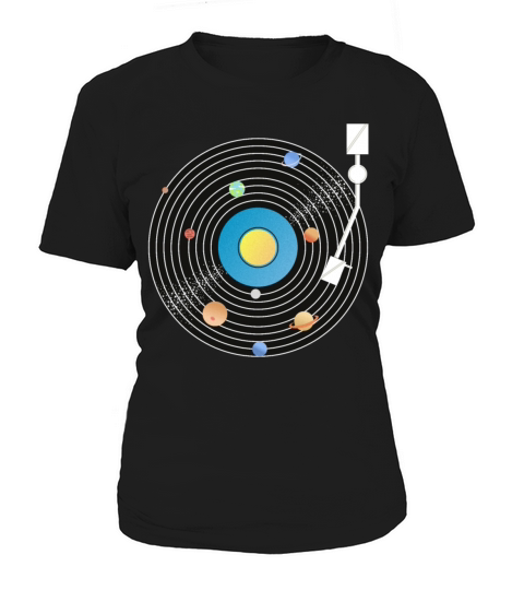 Solar System Vinyl Record Women's T-Shirt
