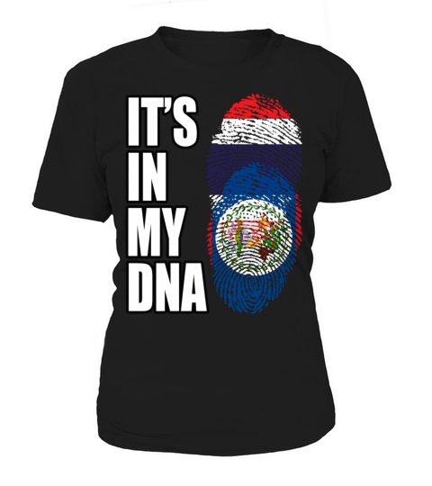 Thai And Belizean Vintage Heritage DNA Flag Women's T-Shirt