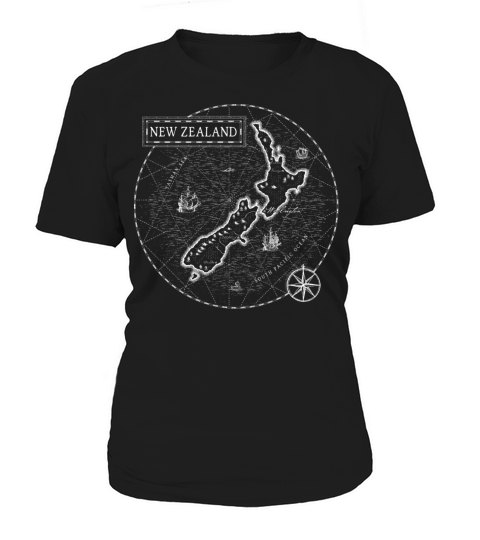 Vintage Map New Zealand Women's T-Shirt