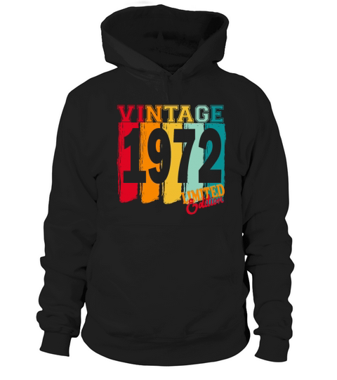 1972 Vintage Vintage Retro Birthday Gift Hoodie Unisex