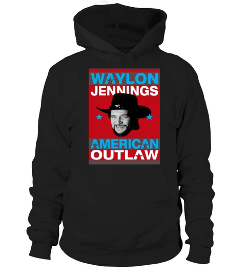 AMERICAN OUTLAW - WAYLON JENNINGS Hoodie Unisex