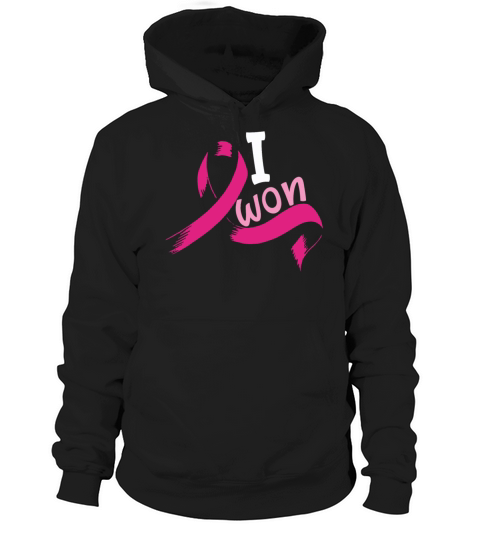 I Won Breast Cancer Awareness Ribbon Pink Hoodie Unisex
