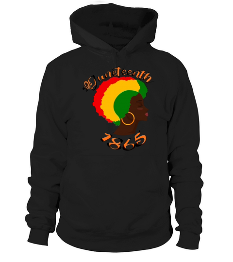 Juneteenth Afro - Vintage Juneteenth - Black Women Hoodie Unisex