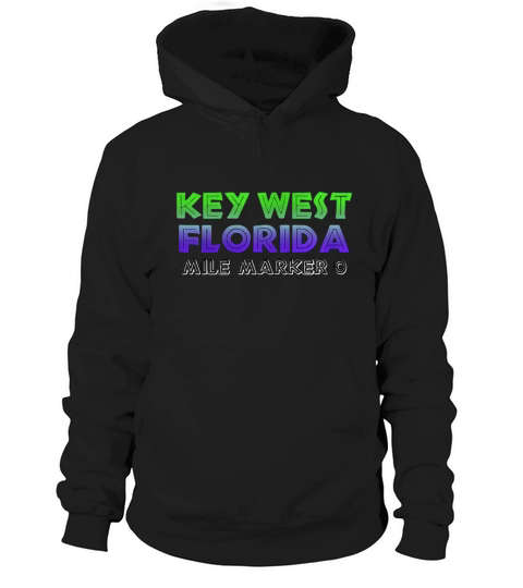 Key West Florida Mile Marker Zero Souvenir Hoodie Unisex