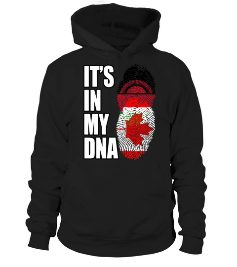 Malawian And Canadian Mix Heritage DNA Flag Hoodie Unisex