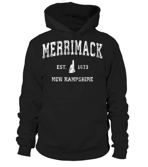 Merrimack New Hampshire Nh Vintage Athletic Sports Hoodie Unisex