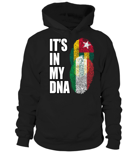 Togolese And Italian Mix Heritage DNA Flag Hoodie Unisex
