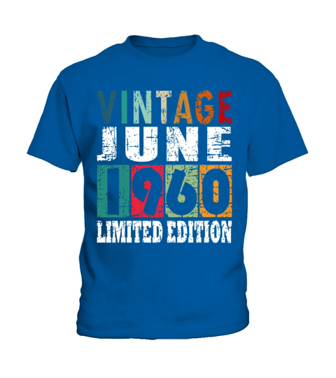 1960 vintage born in June gift Kids T-Shirt