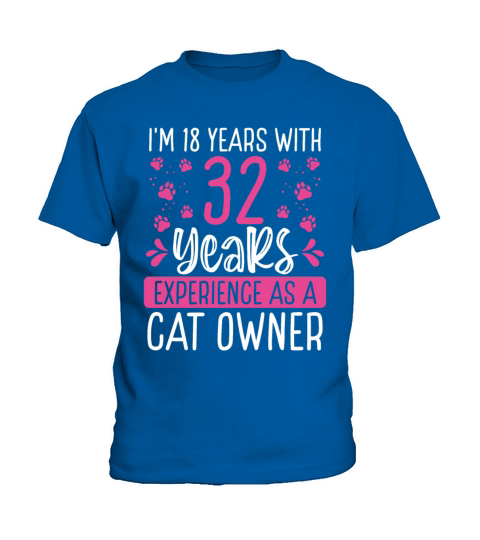 50 Year Old Cat Dad Kitten Cat Mom 50th Birthday Kids T-Shirt