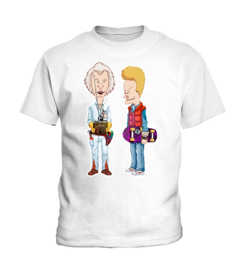 Beavis and Butt-head Do Back to the Future - iPhone X Kids T-Shirt