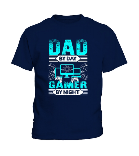 Dad By Day Gamer By Night Tshirt Kids T-Shirt
