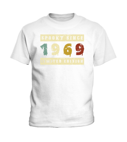 Halloween Spooky Since 1969 Retro Birth Year Kids T-Shirt