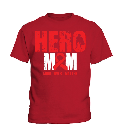 Hero Mom-Sickle Cell Anemia Awareness Ribbon Shirt Kids T-Shirt