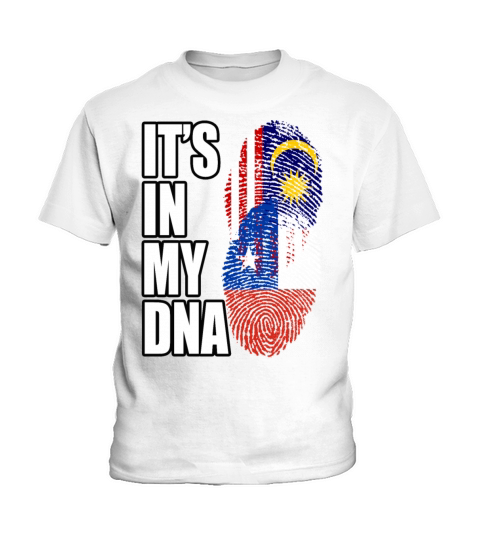 Malaysian And Chilean Mix Heritage DNA Flag Kids T-Shirt