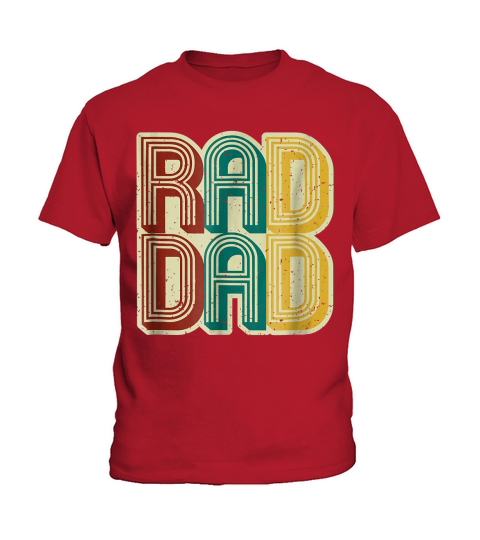 Mens Rad Dad Shirt Vintage Retro Fathers Day Gift - Coffee Mug (colored) Kids T-Shirt