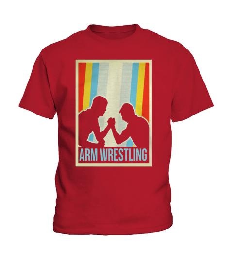 Retro Arm wrestling Shirt Kids T-Shirt