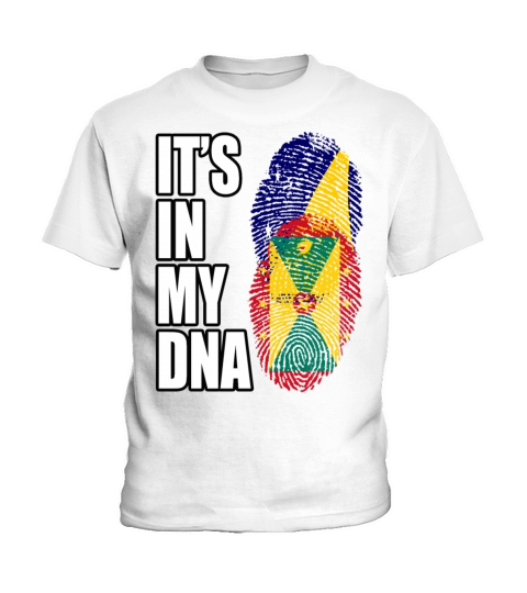 Tokelauan And Grenadian Mix Heritage DNA Flag Kids T-Shirt