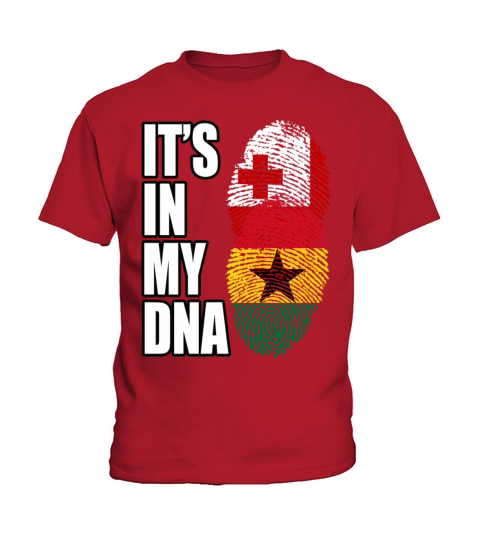 Tongan And Ghanaian Mix Heritage DNA Flag Kids T-Shirt