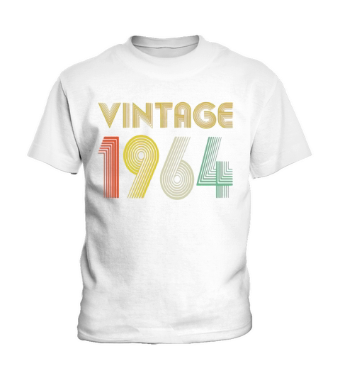 Vintage 1964  56th Happy Birthday Kids T-Shirt