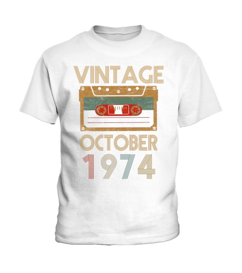 Vintage October 1974 Kids T-Shirt