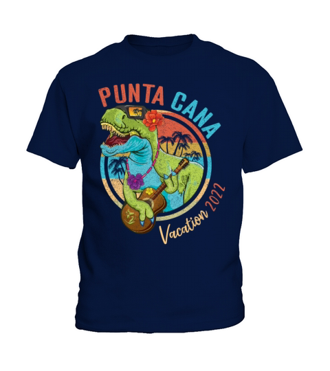 Vintage Punta Cana Vacation 2022 Tropical Summer Kids T-Shirt