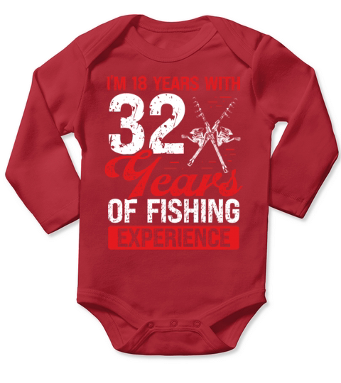 50th Birthday for Men Fishing 50 Year Old Fisher Long Sleeve Baby One-Piece