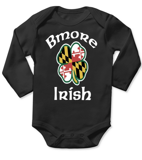 Baltimore Bmore Irish Long Sleeve Baby One-Piece