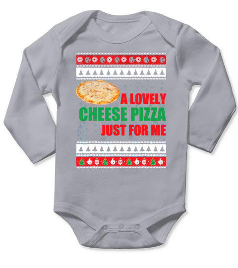 Beautiful A Lovely Cheese Pizza Just For Me Funny Long Sleeve Baby One-Piece