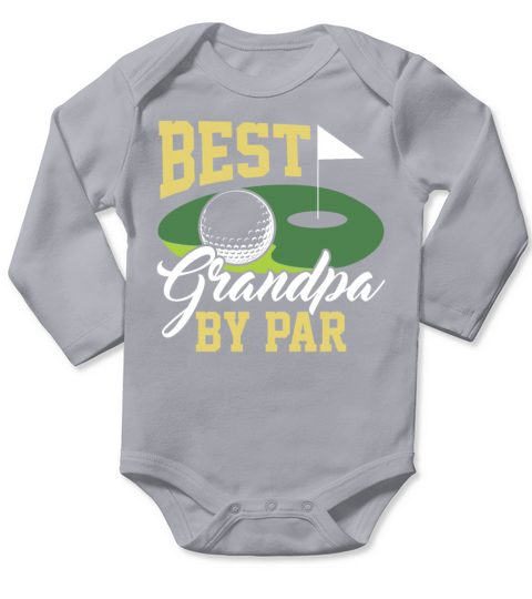Best Grandpa By Par - Golf Long Sleeve Baby One-Piece
