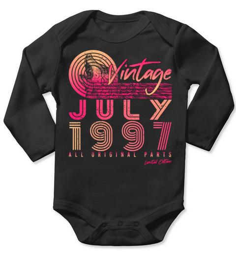 Birth Month July 1997 Long Sleeve Baby One-Piece