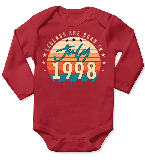 Birth Month July 1998 Long Sleeve Baby One-Piece