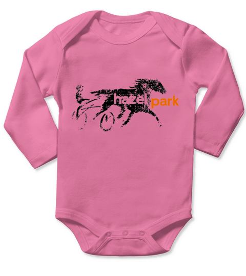 Classic Hazel Park Race Track Horse - T Shirt Long Sleeve Baby One-Piece
