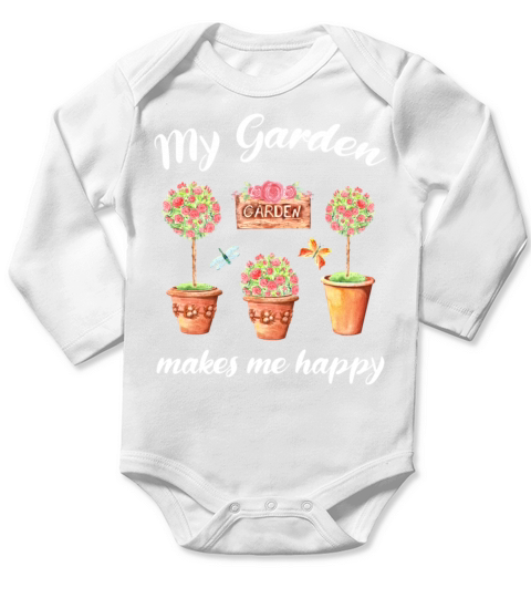 Garden Quote Hobby Gardener Gift Idea Long Sleeve Baby One-Piece