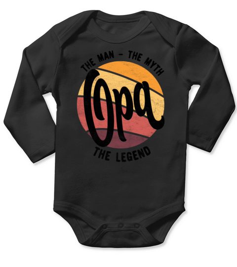 Opa The Man The Myth The Legend - Fathers Day Idea Long Sleeve Baby One-Piece