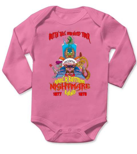 Riverbottom Nightmare Band tour Long Sleeve Baby One-Piece